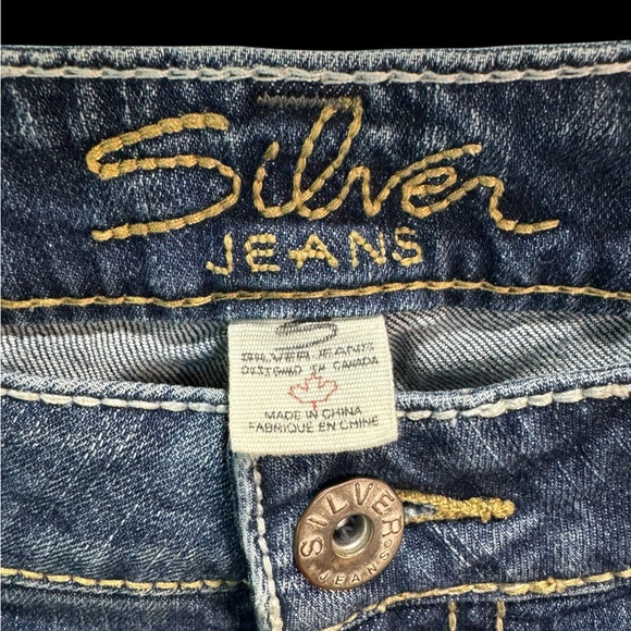 Silver Jeans Women's Blue Cropped Jeans Frances Capri Size 33 - Picture 4 of 6